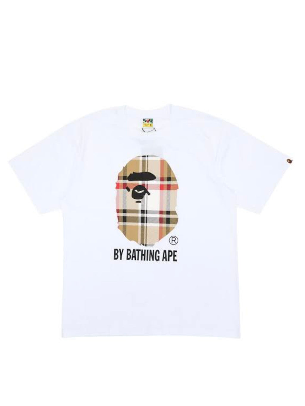 White shirt with pattern brown color
