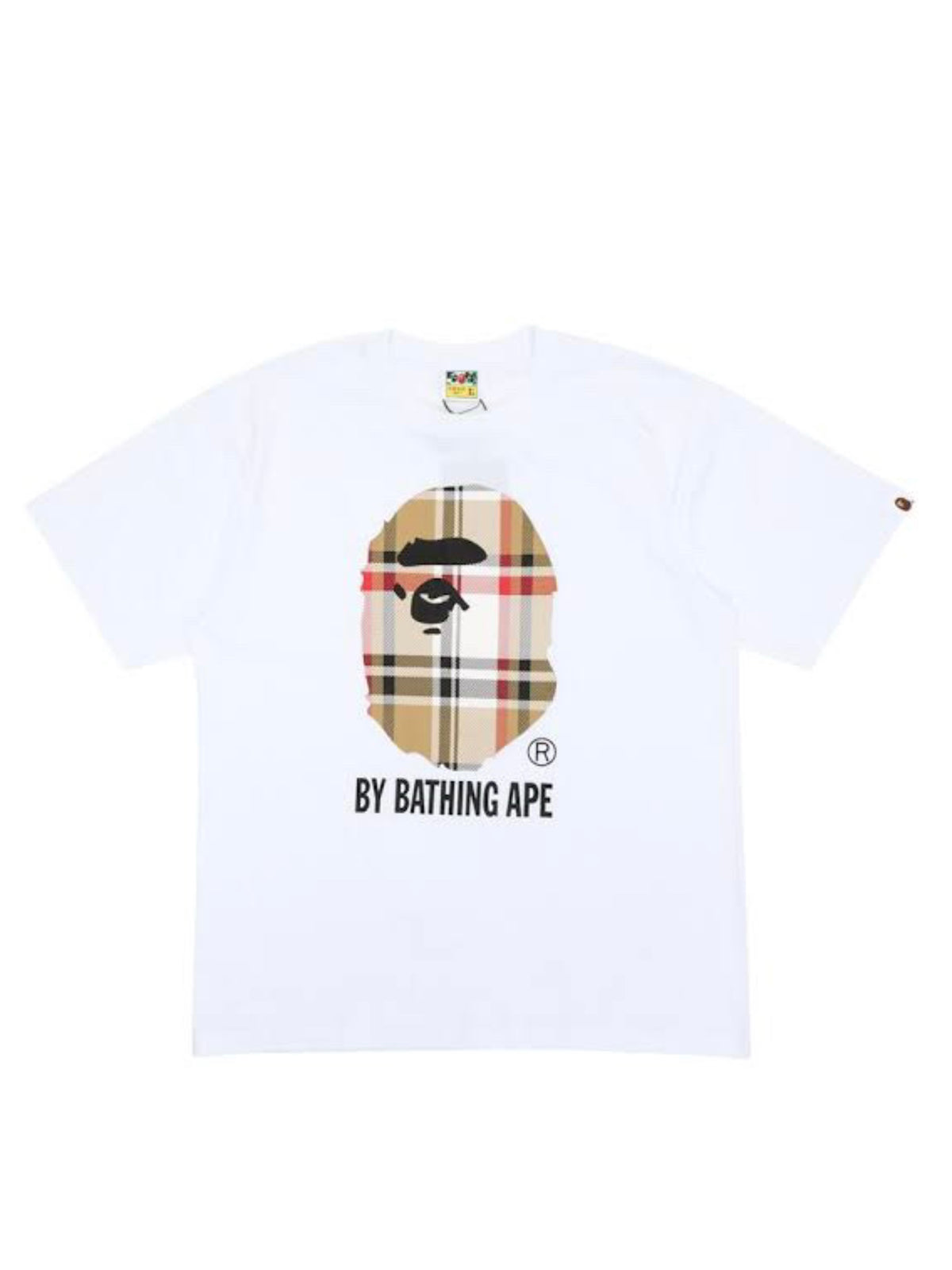 White shirt with pattern brown color