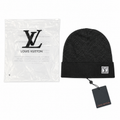 Black designer beanie