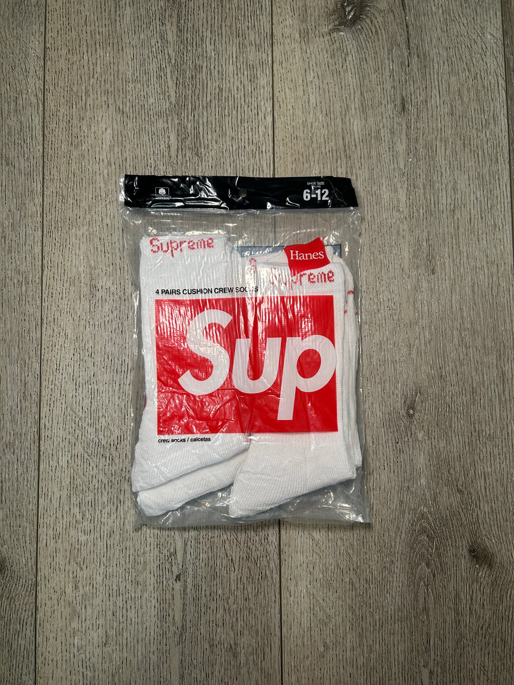 4-Pack SUP Socks (White)