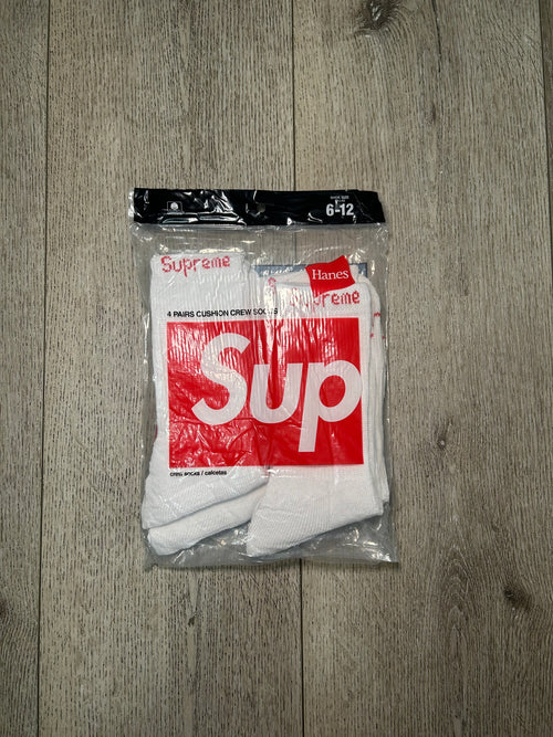 4-Pack SUP Socks (White)