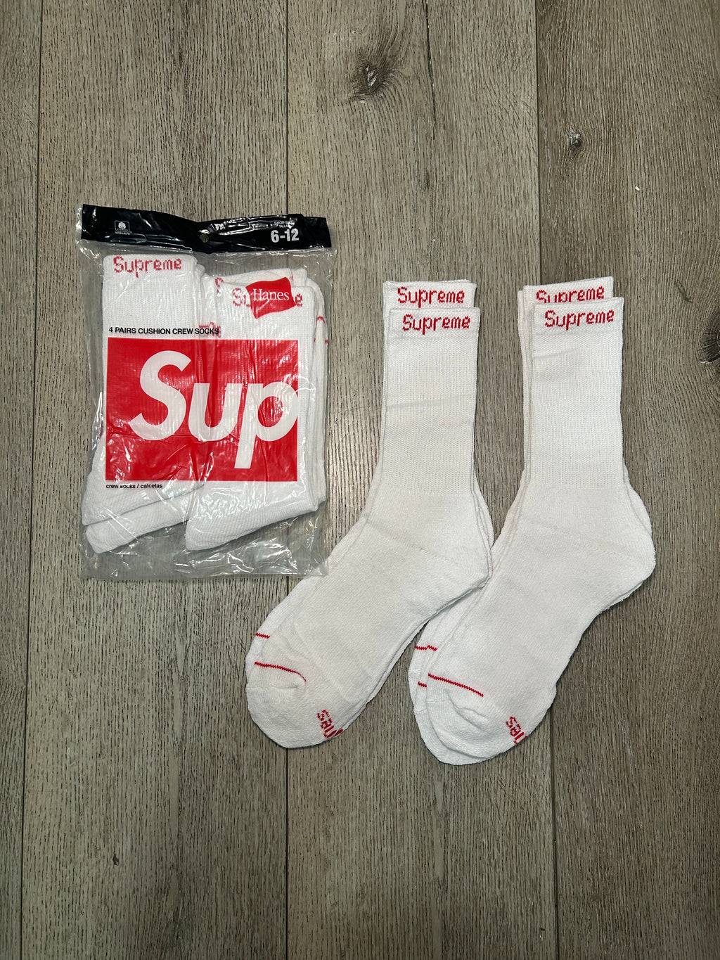 4-Pack SUP Socks (White)