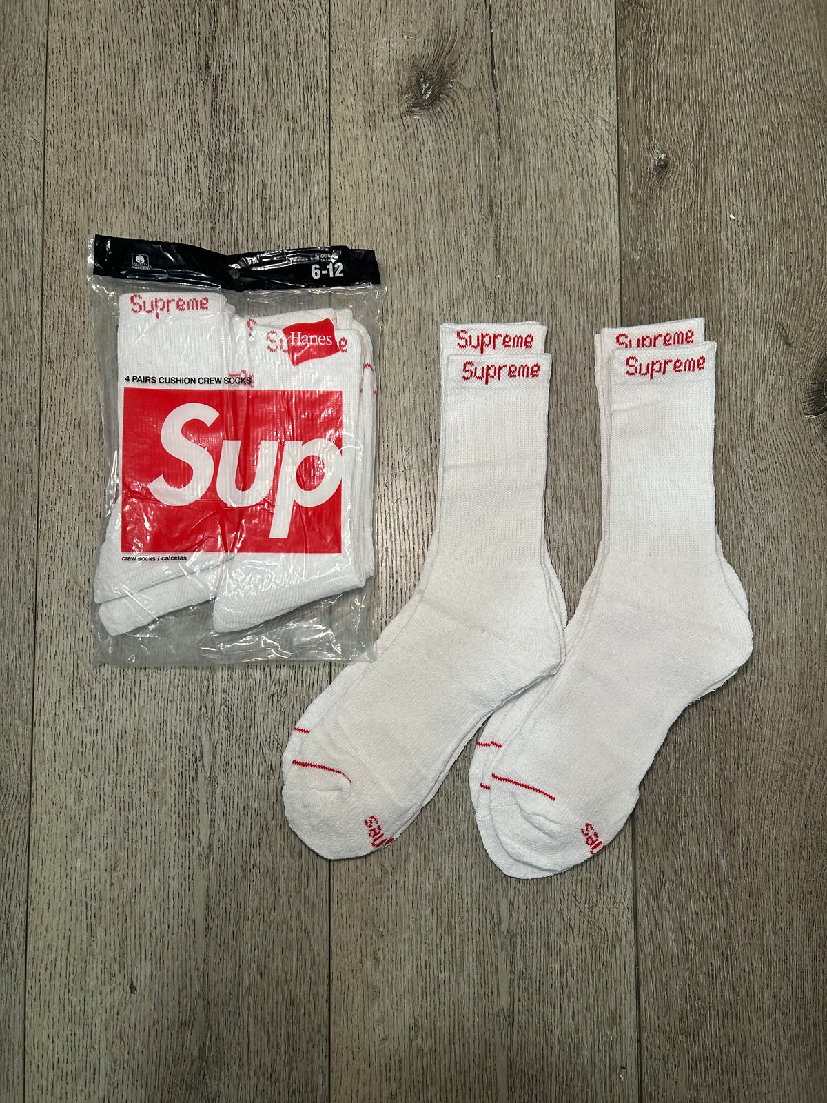 4-Pack SUP Socks (White)