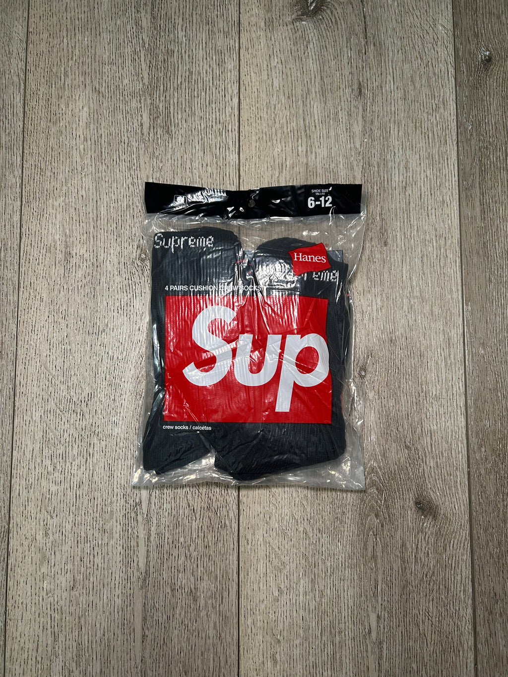4-Pack SUP Socks (Black)