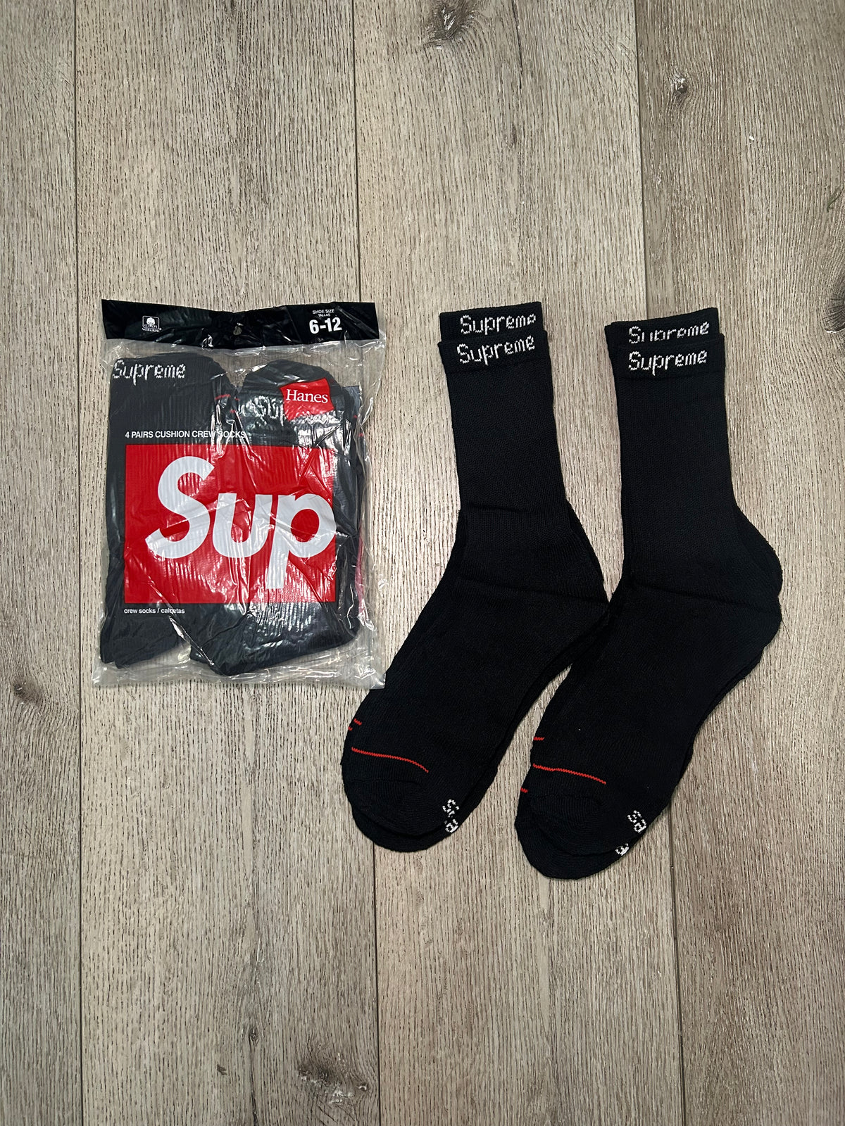 4-Pack SUP Socks (Black)