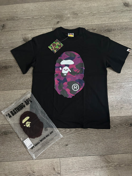 Black shirt with purple face