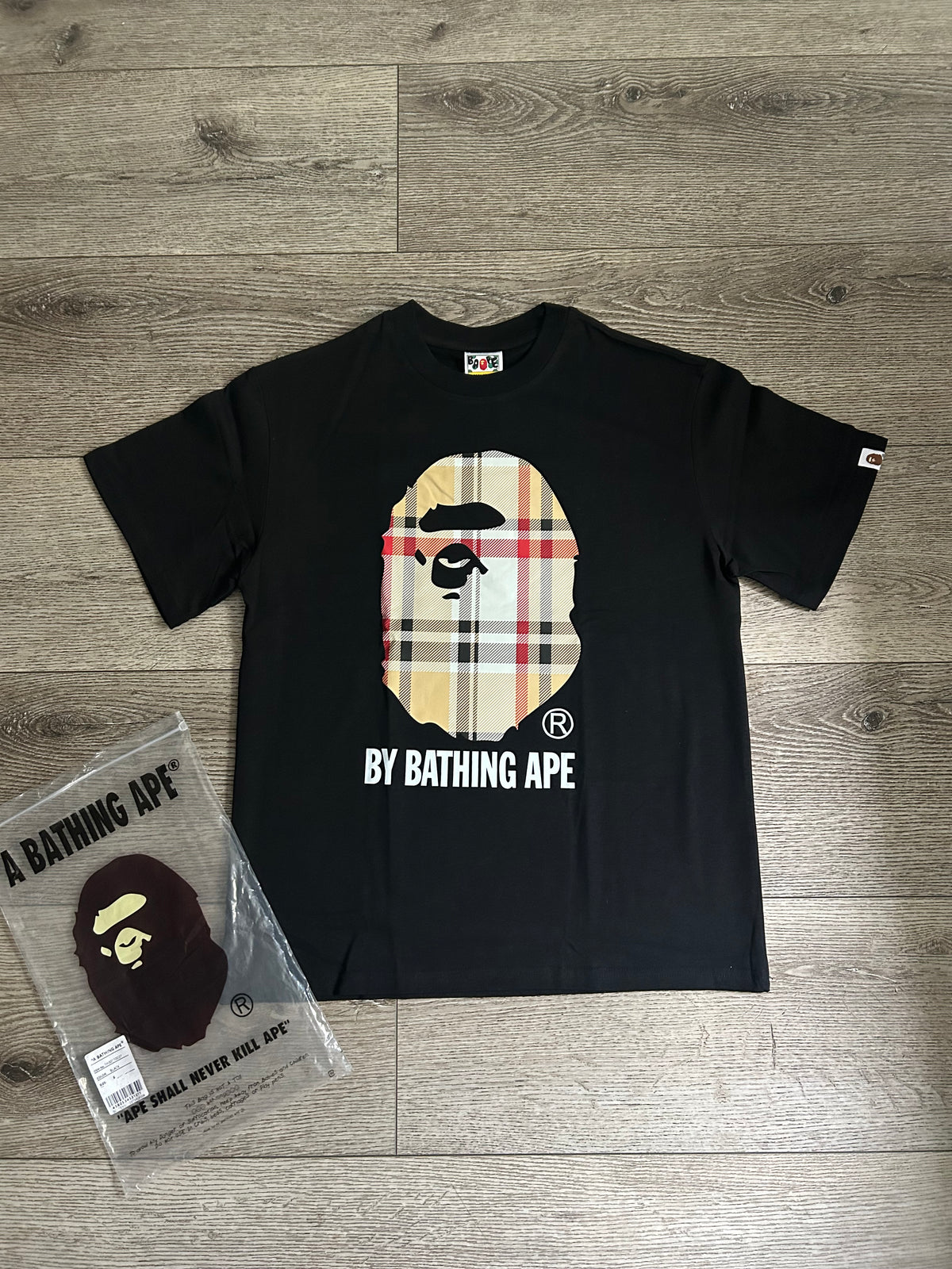 Black shirt with partern designs