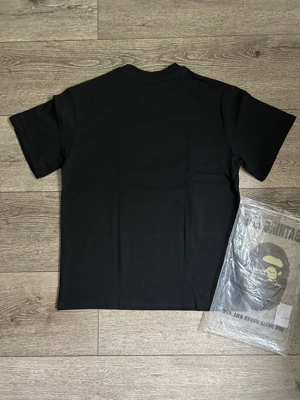 Black shirt with partern designs