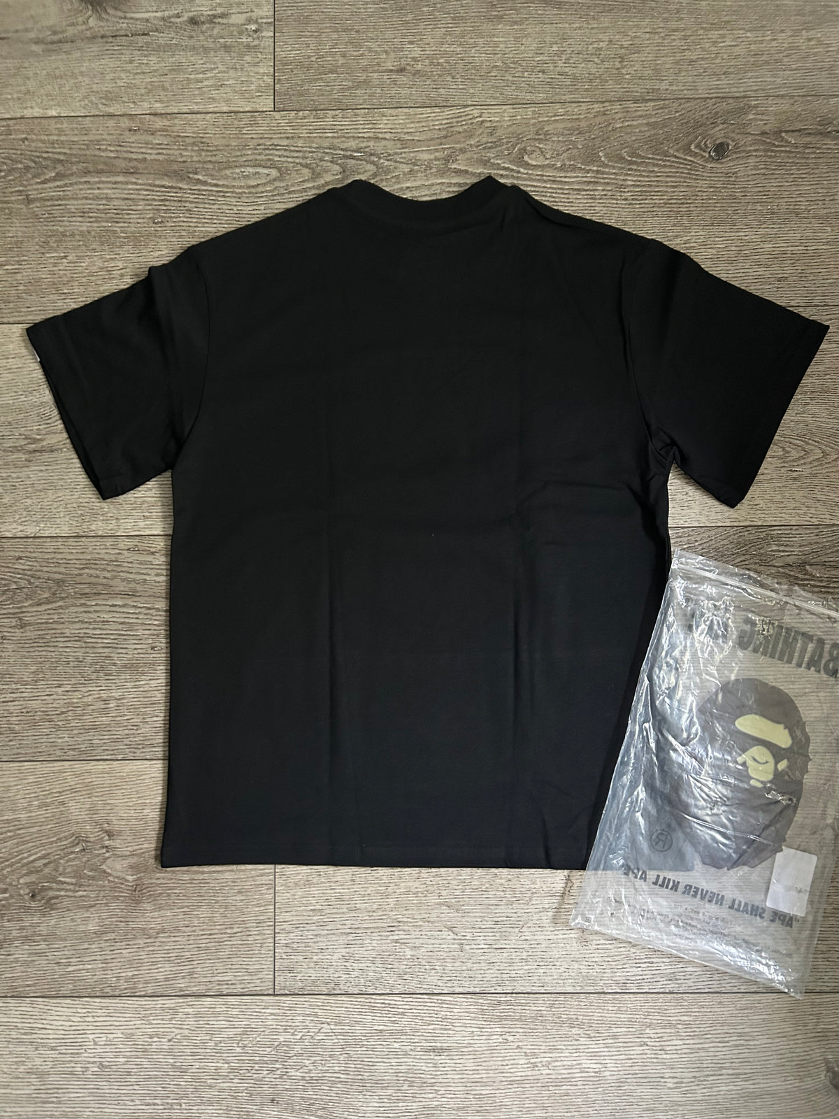 Black shirt with partern designs