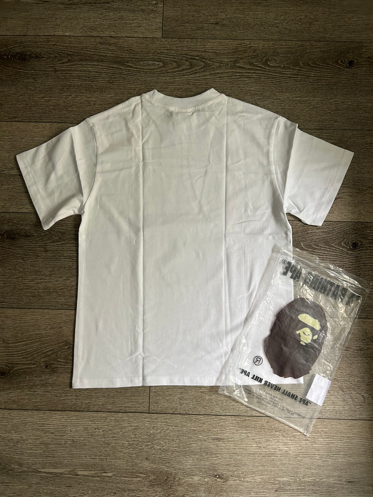 White Shirt with blue camo head