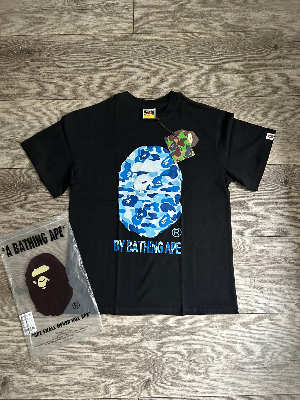 Black with Camo blue