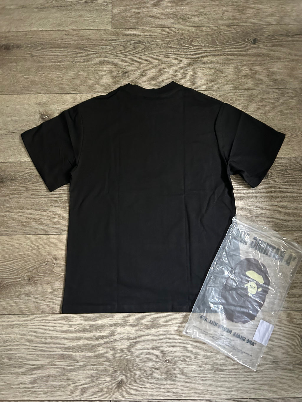 Black shirt with pink design