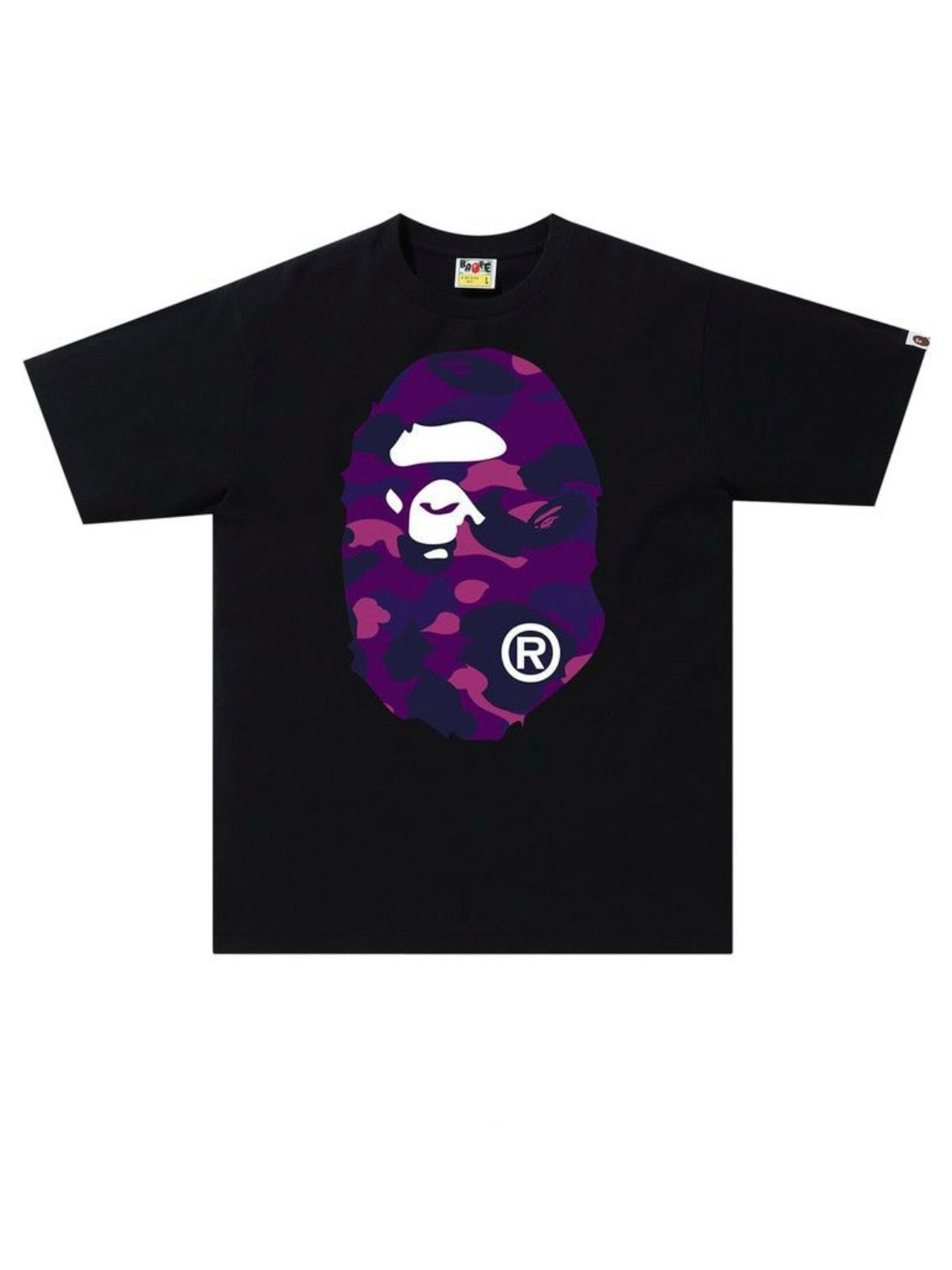 Black shirt with purple face