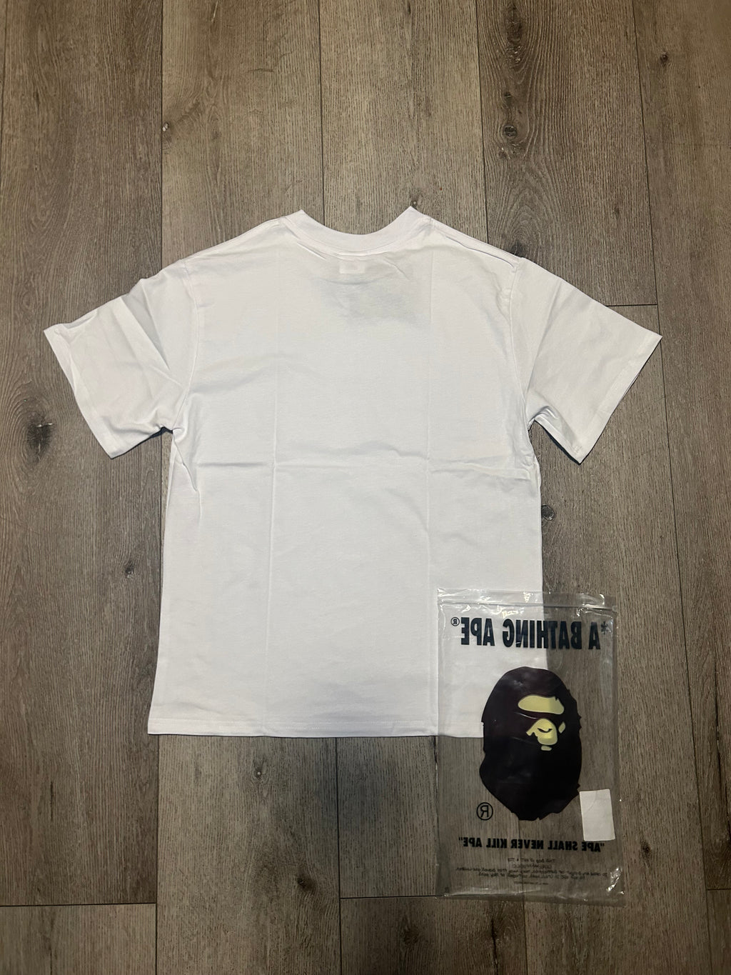 White shirt with pattern brown color