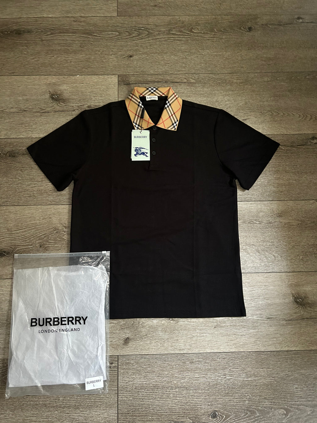Black burbery Polo